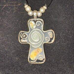 Cross Necklace and Earrings Set